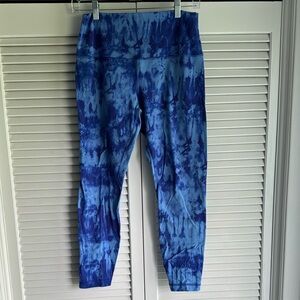 Lululemon Athletics Blue Tie-Dye Leggings